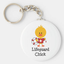Lifeguard Chick Keychain
