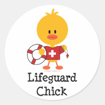 Lifeguard Chick Stickers