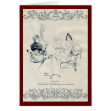 Life's Comedy Encouraging 1892 Greeting Card