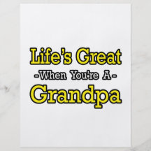 Life's Great When You're a Grandpa Flyer