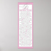 Lifes Little Instructions (pink) Posters