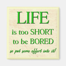 Life's too Short Refrigerator Magnets