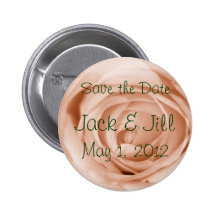 Light Apricot Save the Date Pin