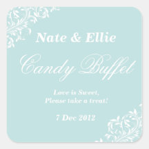Light blue candy buffet Sticker