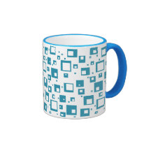 Light Blue Cubes Mug