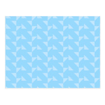 Light Blue Geometric Abstract Pattern. Post Cards