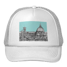 Light blue Italian ink Mesh Hats