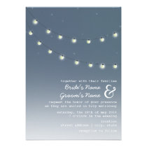 Light Bulbs Evening Wedding Invitation invitations