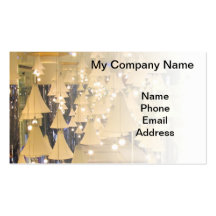 Light Fixtures and Lamp Shades Business Card Template