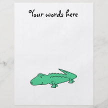 Light green alligator flyer design