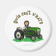 Light Green Farmer Refrigerator Magnet