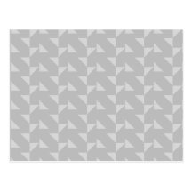 Light Grey Geometric Abstract Pattern. Postcard