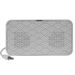 Light grey Japaneese abstract wave pattern speaker