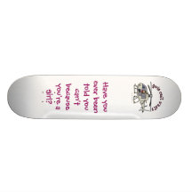 Light Helicopter Girl Skateboard Deck