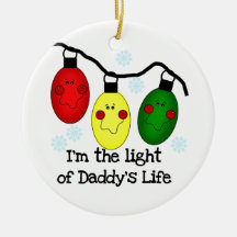 Light of Daddy's Life Customised Ornament