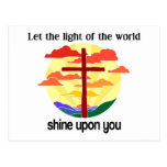 Light of the world shine upon you post cards