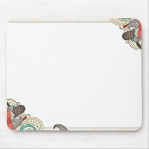 Light Orange Blossom with curly leaves Mousepad
