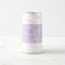 Light Purple Flower Mugs