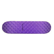 light purple polkadots on purple background skate decks