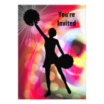 Light Rainbow with Cheerleader Personalized Announcement