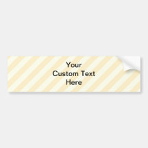 Light Tan Stripes with Black Text. Bumper Sticker