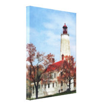 Lighthouse at Sandy Hook Gallery Wrapped Canvas
