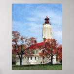 Lighthouse at Sandy Hook Posters