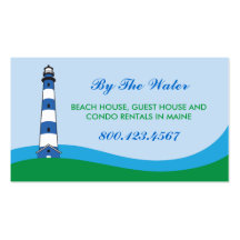 Lighthouse Beach Rental Business Card