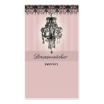 Lighting Chandelier Real Estate Business Card Pink