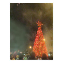 Lighting of the Tree - Red Postcard
