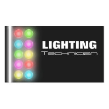 Lighting Technician Business Cards