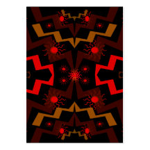 Lightning Abstract ATC Business Card