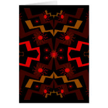 Lightning Abstract Thank You Greeting Card