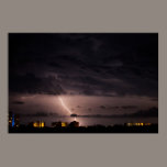 Lightning Beyond the Condos Poster posters