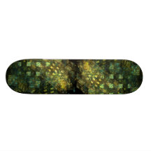 Lights in the City Abstract Art Skateboard