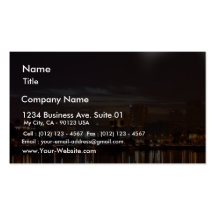 Lights Night Sunrise Business Card Template