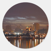 Lights Night Sunrise Sticker