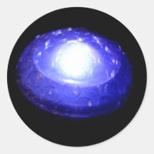 Lights Round Stickers
