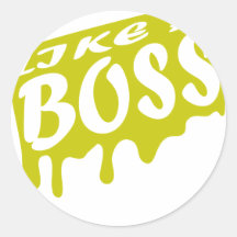 LIKE-A-BOSS.png Round Stickers