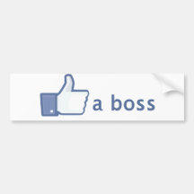 Like A Boss sticker Bumper Sticker
