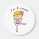 Lil Ballerina Blonde Hair Magnets
