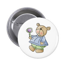 Lil' Bears · Baby Boy Blue & Green Pyjamas Button
