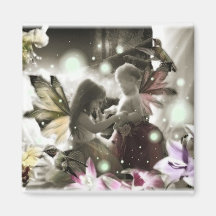 Lil Fairy Sisters Refrigerator Magnet