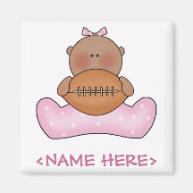Lil Football Baby Girl - Ethnic Magnet