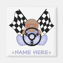 Lil Race Winner Baby Boy- Ethnic Fridge Magnet