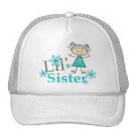 Lil Sister Stick Figure Girl Mesh Hat