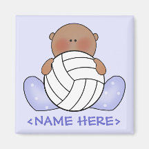 Lil Volleyball Baby Boy - Ethnic Magnets