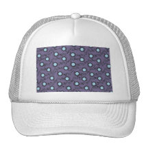 Lilac lavender circles hat