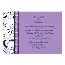 Lilac Pearl Invitations