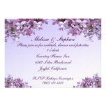 Lilac Wedding Reception Announcement